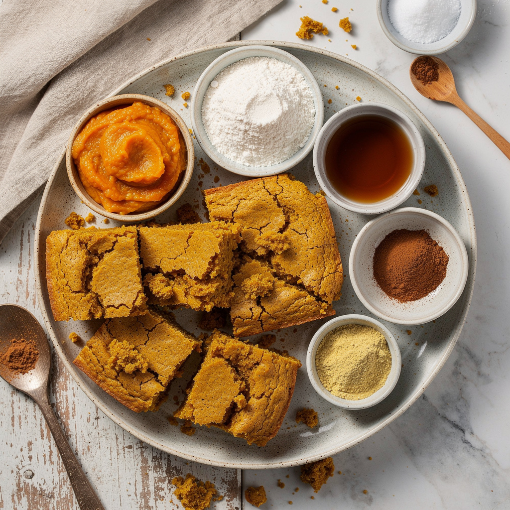 Coconut Flour Pumpkin Bars