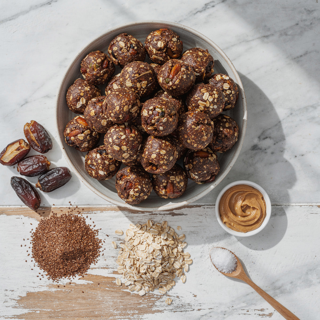 Date & Oat Lactation Energy Bites (Vegan)