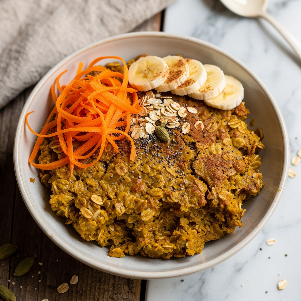 Gājjar No Halvo Baked Oatmeal