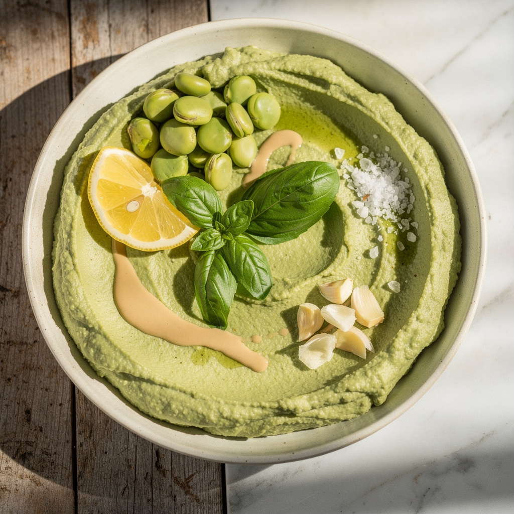 Lima Bean Pesto Hummus