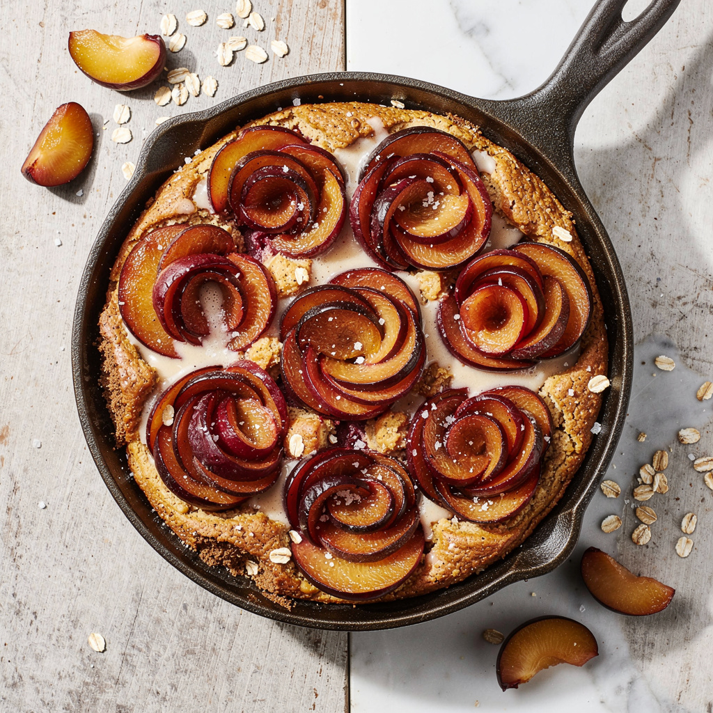 Plum Rosette Tarts