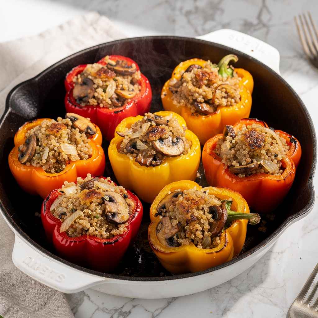 Quinoa Stuffed Peppers (Vegan)