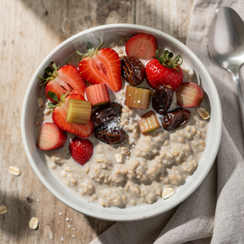 Strawberry Rhubarb Oatmeal