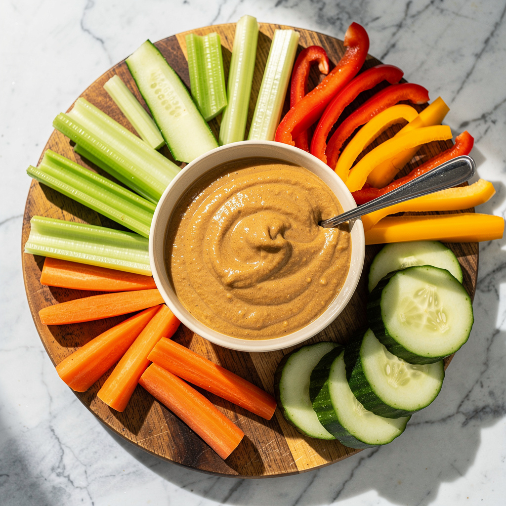 Satay Dip with Vegetable Dippers