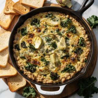 Baked Kale and Artichoke Dip