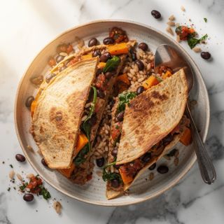 Black Bean and Sweet Potato Quesadillas