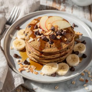 Chocolate Chip Coconut Pancakes