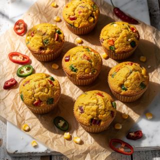 Confetti Cornmeal Muffins
