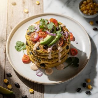 Corn and Black Bean Cakes