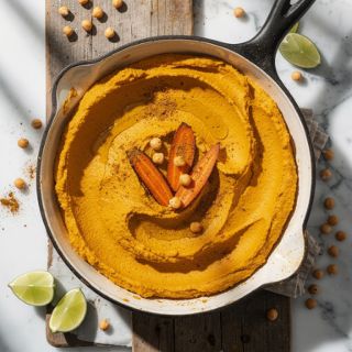 Curried Roasted Carrot Hummus