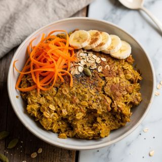 Gājjar No Halvo Baked Oatmeal