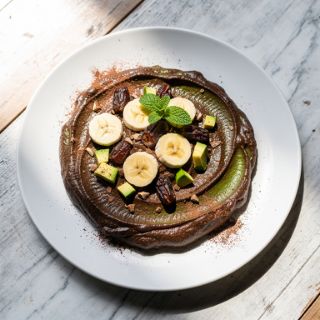 Jeweled Avocado-Chocolate Pudding