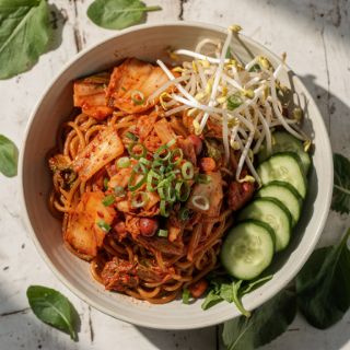Kimchi Noodle Salad