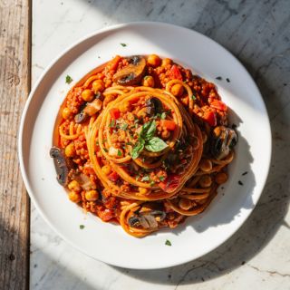 Quick Chickpea Bolognese