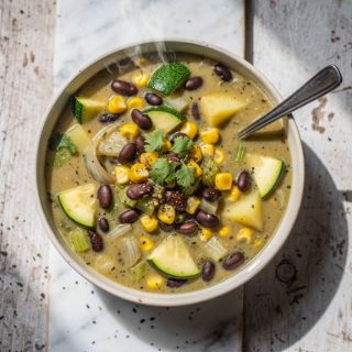 Zucchini, Corn, and Black Bean Soup