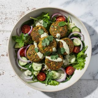 Baked Falafel Salad