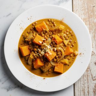 Slow Cooker Butternut Squash Lentil Curry