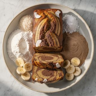 Marbled Banana Bread (Dessert or Snack)